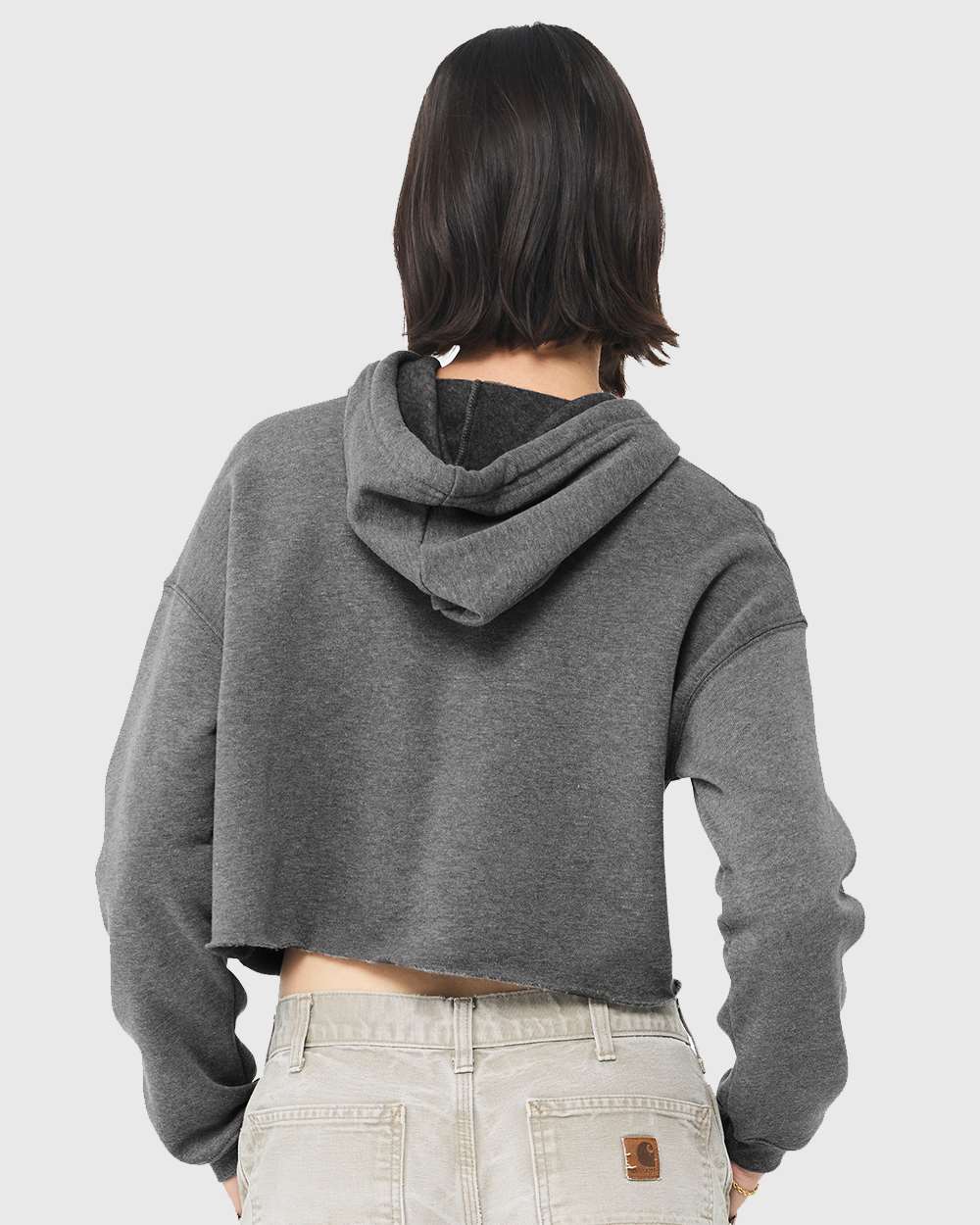 Big V Ladies Crop Fleece Hoodie
