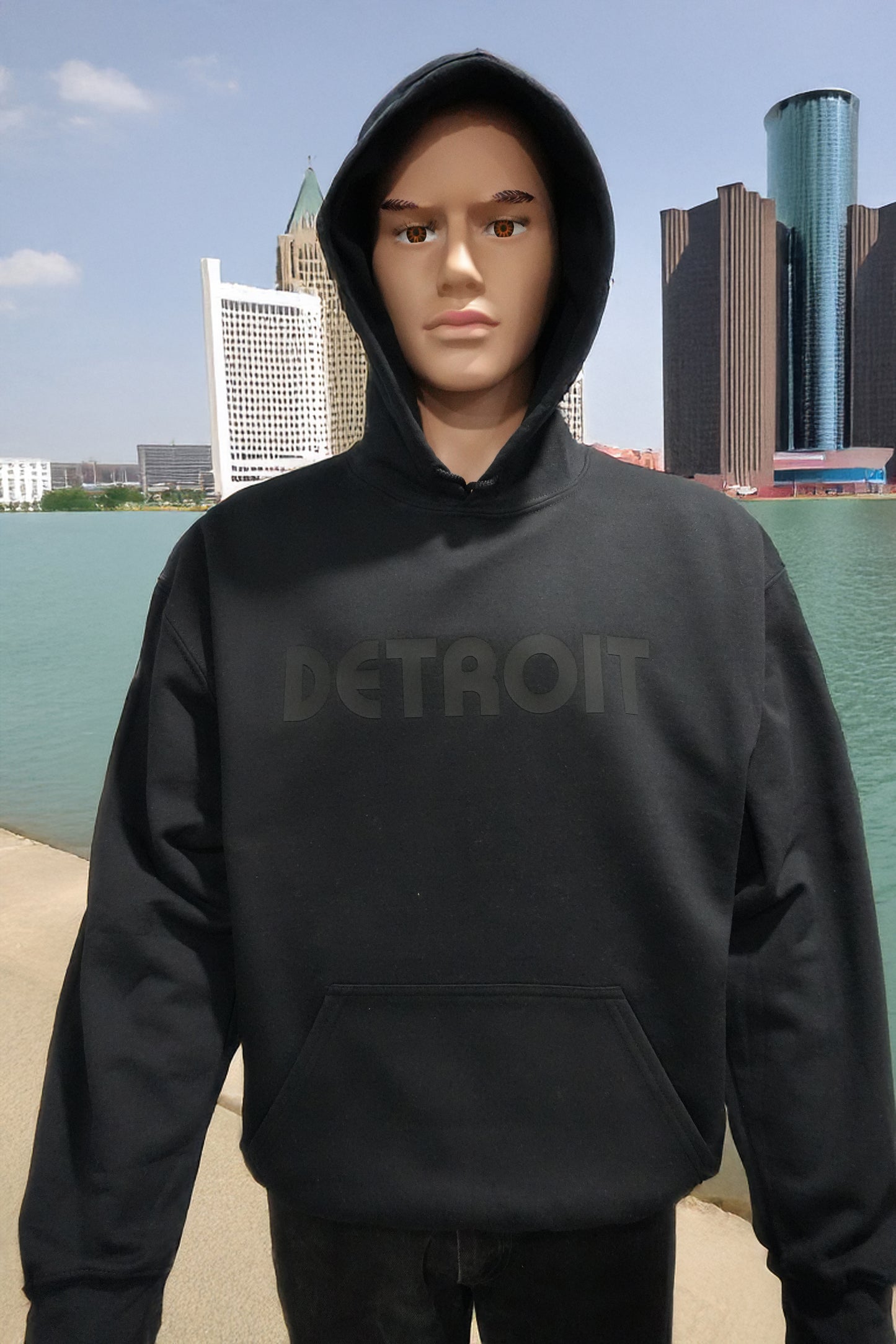 Detroit 3D Effect Hoodie