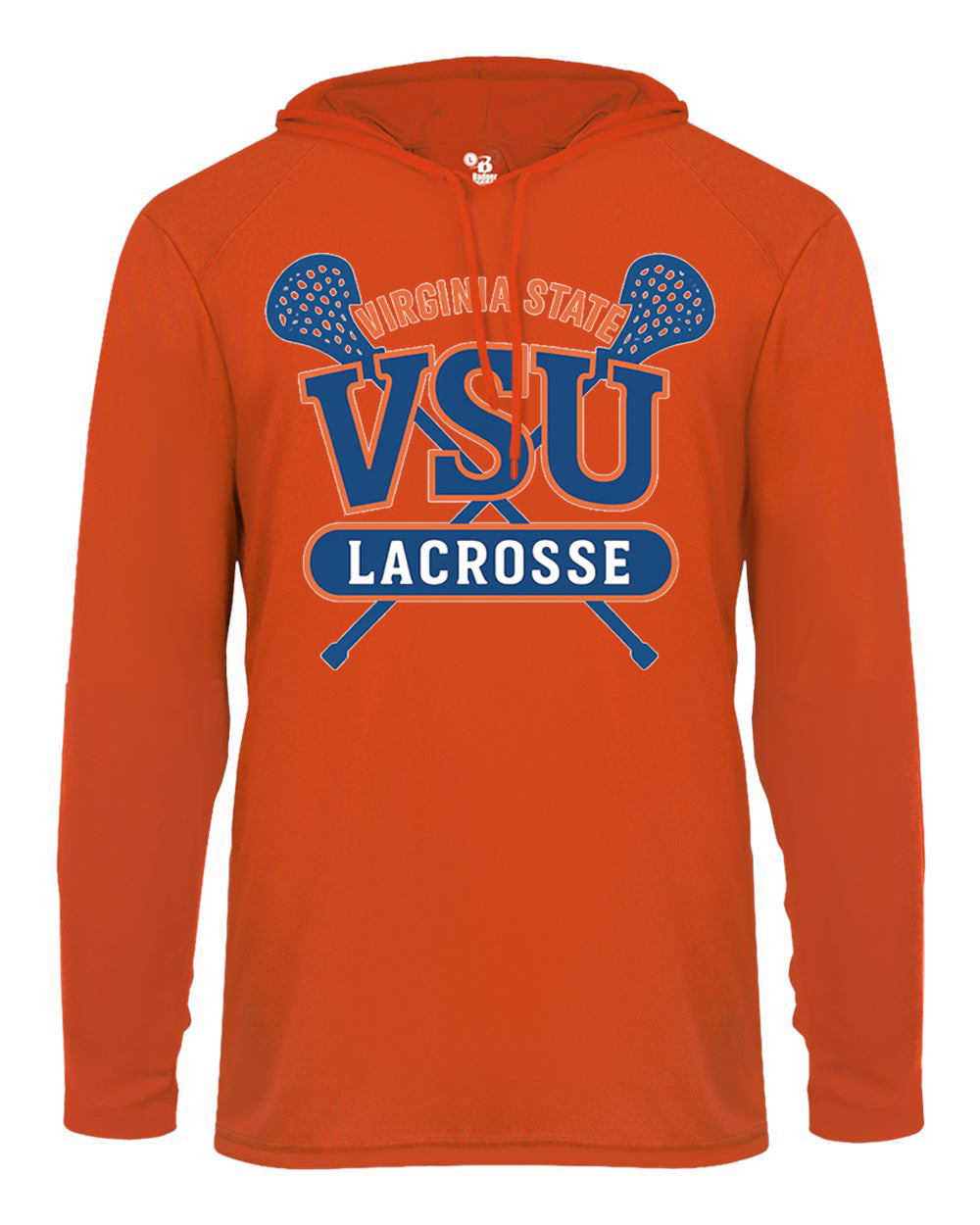 VSU Lacrosse Front Logo Polyester Hoodie