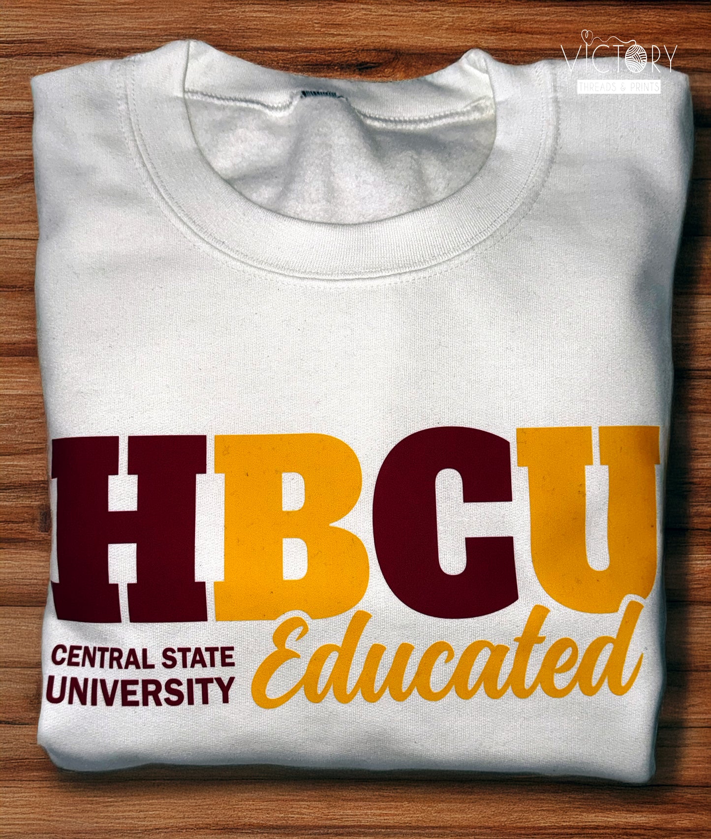 School/University Crewneck Sweatshirt or T-Shirt - HBCU College High School