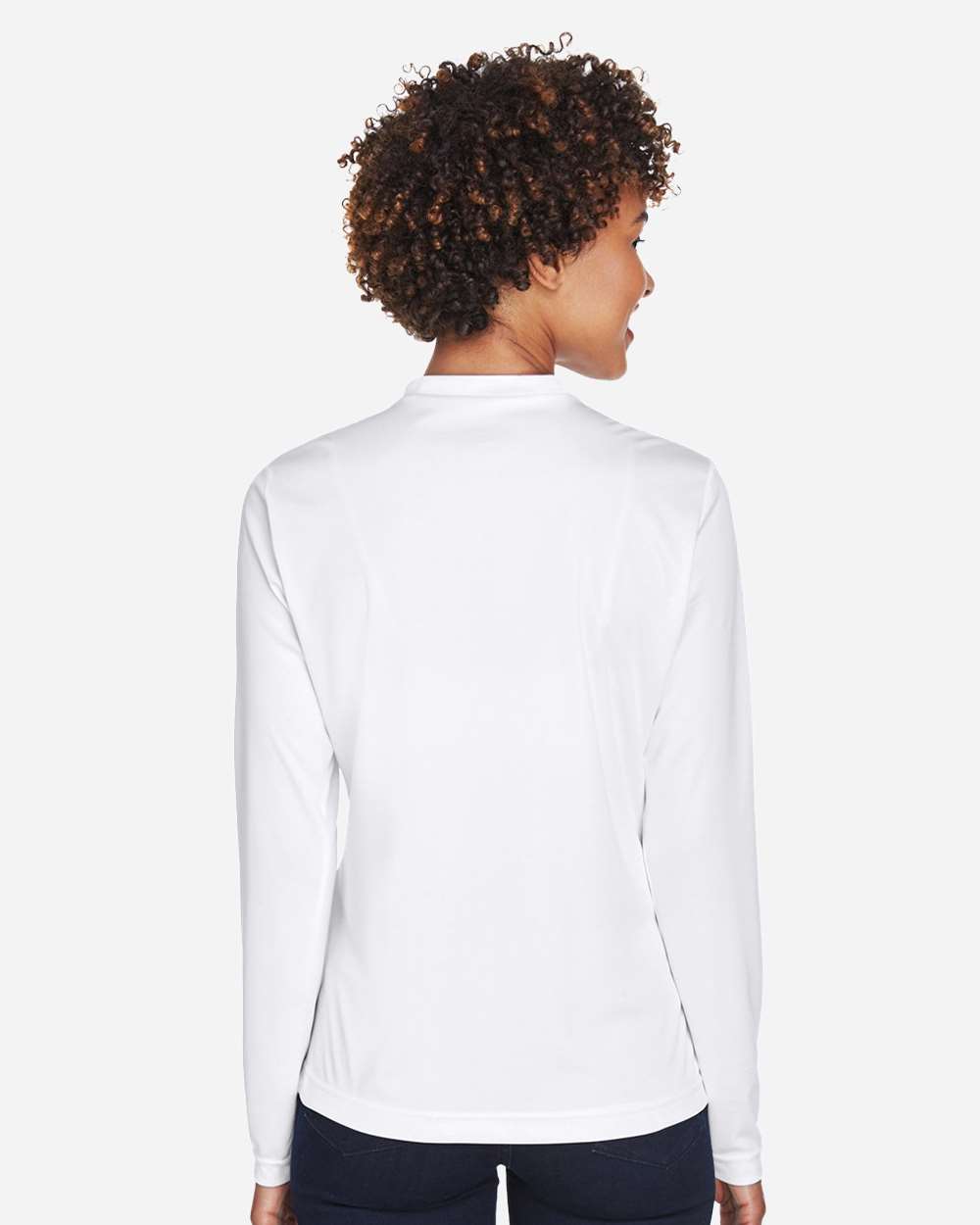 Trojans HBCU Made - V-Neck Lng Sleeve Ladies Tee Gray