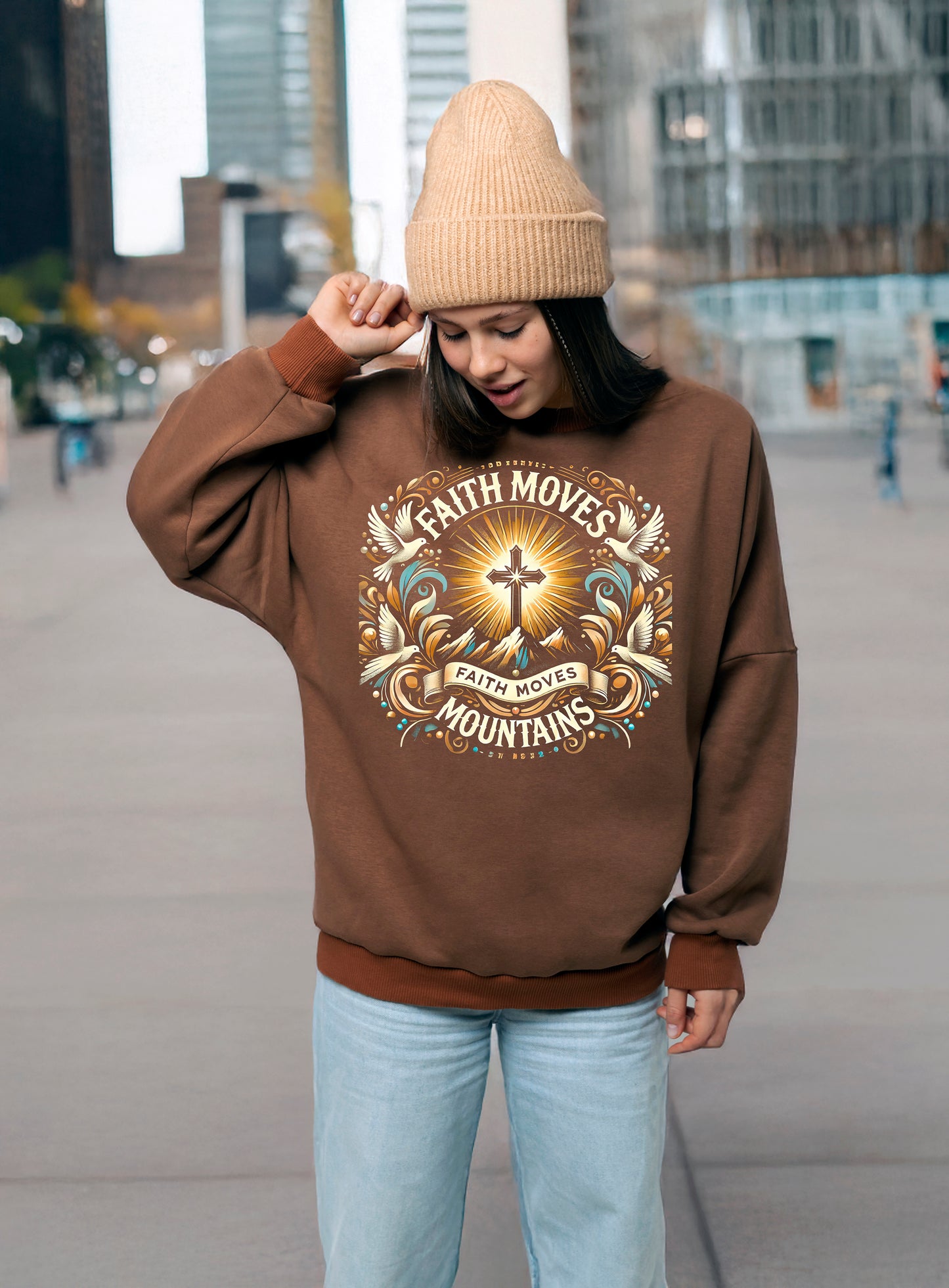 Faith Moves Mountains Sweatshirt