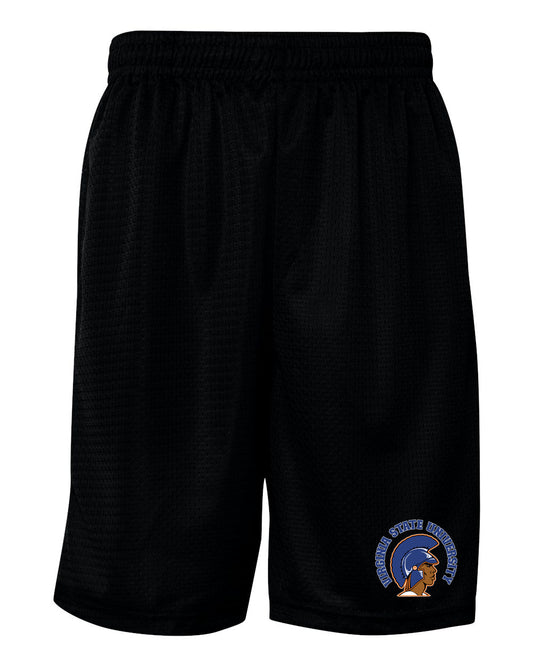 VSU Trojans Polyester  9" Logo Shorts