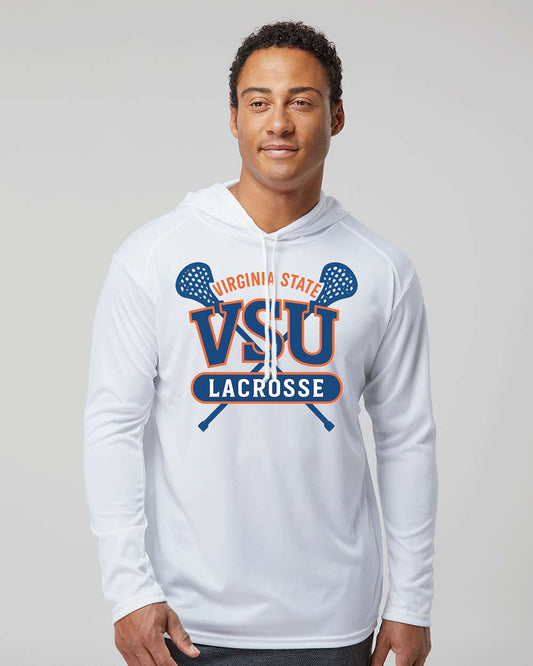 VSU Lacrosse Front Logo Polyester Hoodie