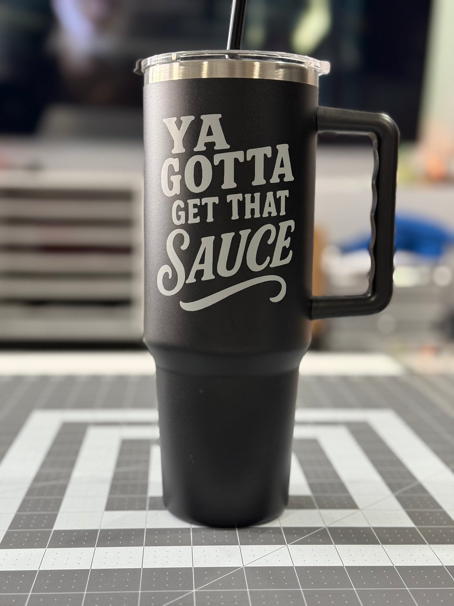 40oz Powder Coated Big Swig Custom Tumbler