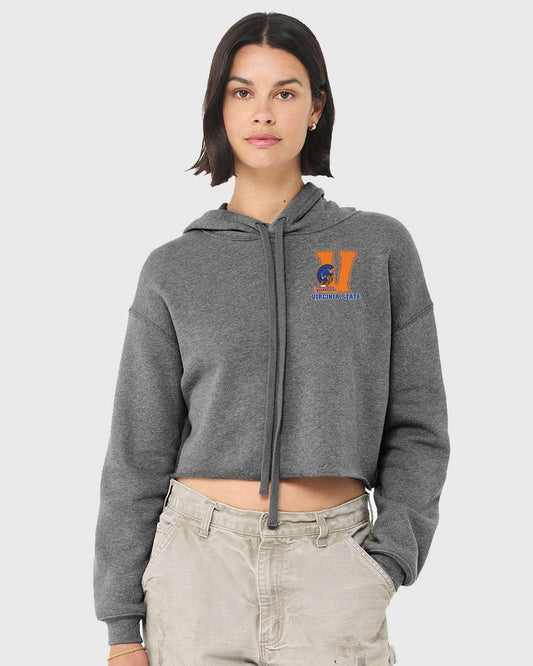 Big V Ladies Crop Fleece Hoodie