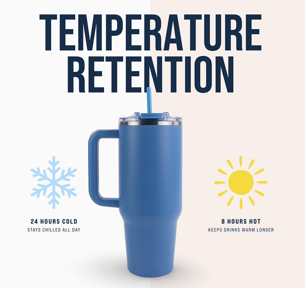 Virginia State University 1882 40oz Tumbler - Blue