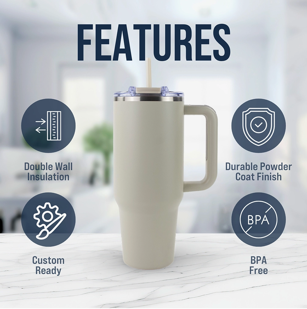 Virginia State University 1882 40oz Tumbler - Blue