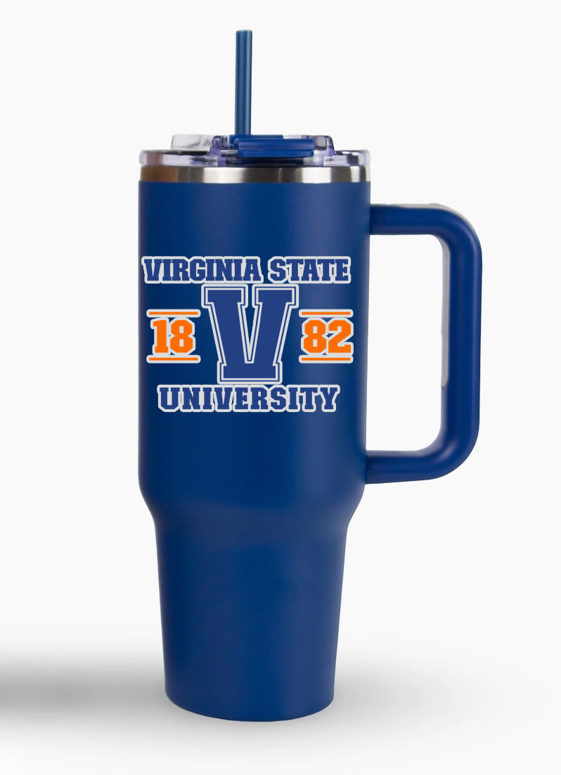 Virginia State University 1882 40oz Tumbler - Blue