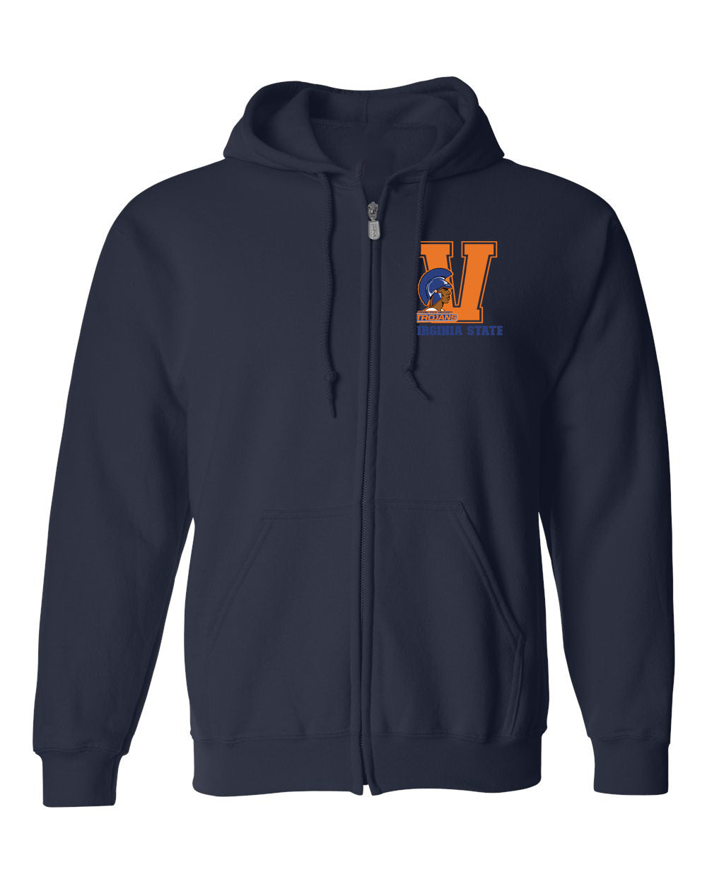 Full Zip-Up Hoodie w/VSU logo