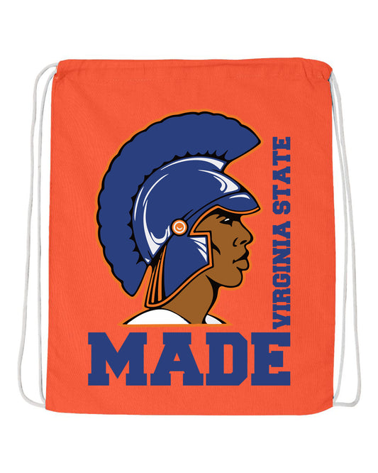 VSU Made - Drawstring Backpack Orange