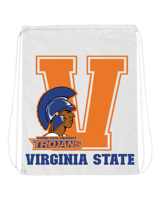 VSU Trojan - Drawstring Backpack White