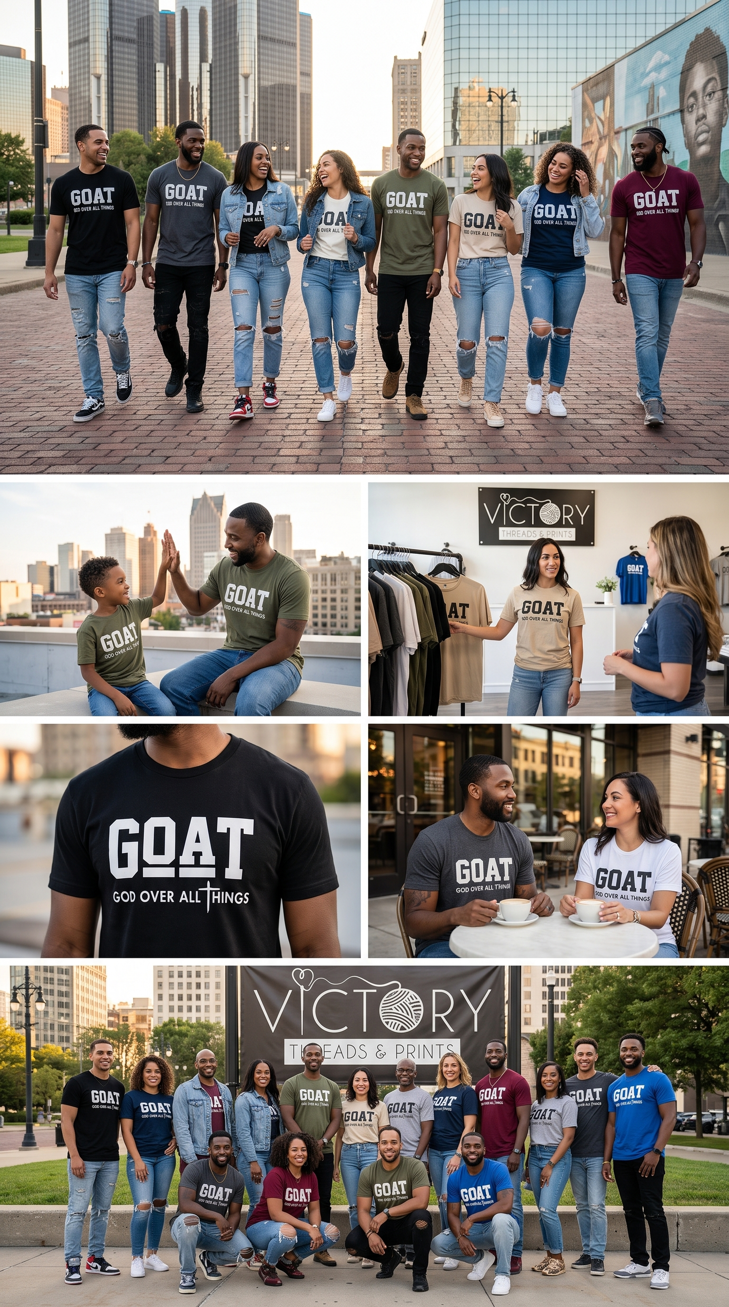 GOAT - GOD OVER ALL THINGS T-SHIRT